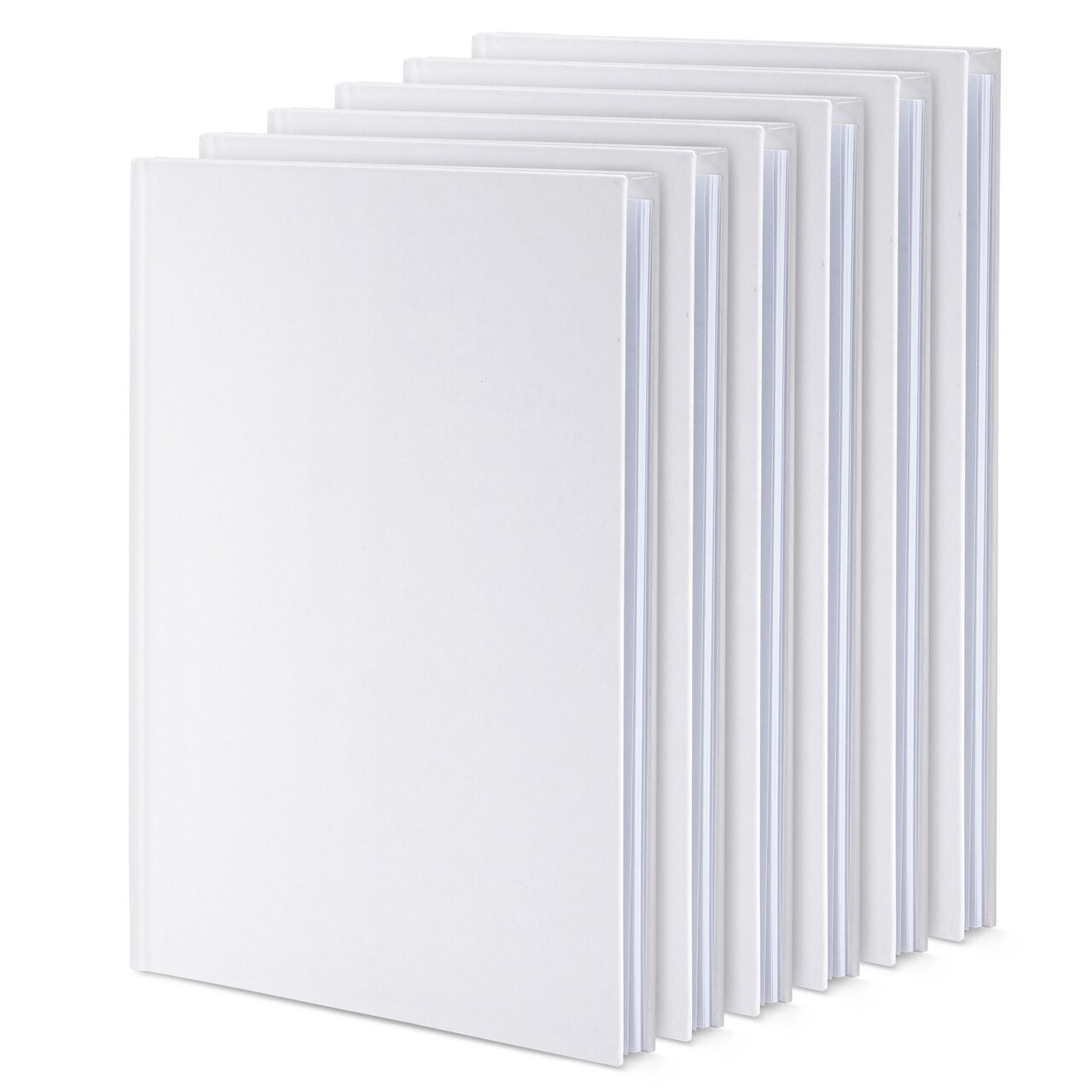 6-Pack Hardcover Sketchbooks, 18 Sheets Each (6 x 8 In, Blank Inside)
